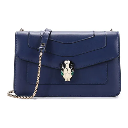 BVLGARI Сумка через плечо из коровьей кожи женская королевский сапфир синий