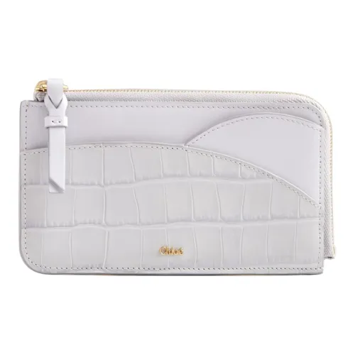 Chloe Телячья кожа Держатель для карт Женский Белый