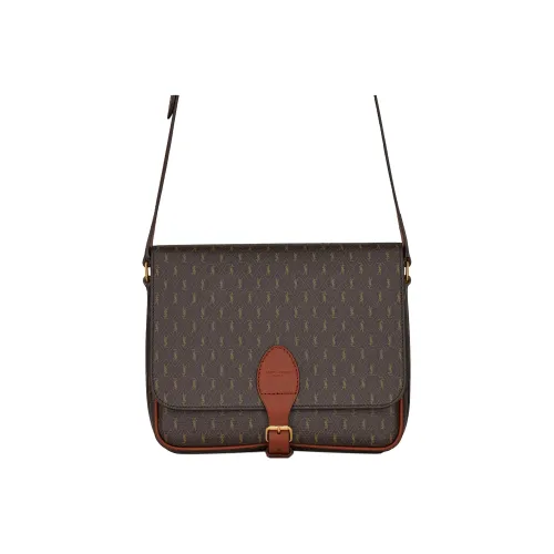 SAINT LAURENT Сумка через плечо из коровьей кожи средний размер мужская