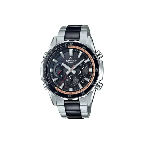 CASIO EDIFICE Кварцевый механизм нержавеющая сталь ремешок мужские часы черный циферблат