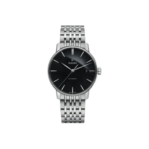RADO Автоматический Механический Часы Мужские Crystal Sparkle Collection 37,7мм*37,7мм*10,2мм Черные