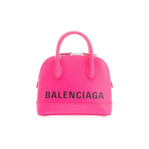 Balenciaga Ville Кожа Сумка-купол Сумка на одно плечо Сумка через плечо Женская Розовая
