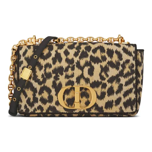 DIOR Caro Вышивка Сумка через плечо Средняя Женская Многоцветная Бежевая