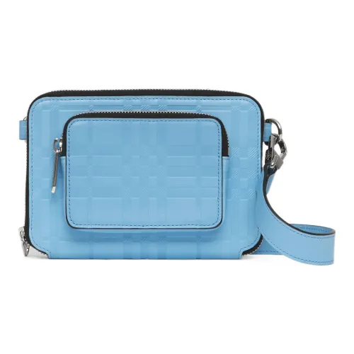 Burberry Сумка через плечо из коровьей кожи клатч мужской мягкий цвет васильковый синий