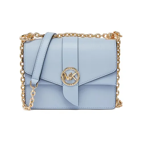 MICHAEL KORS Greenwich Кожа Конверт Сумка Сумка через плечо Сумка на плечо Женская Светло-синяя