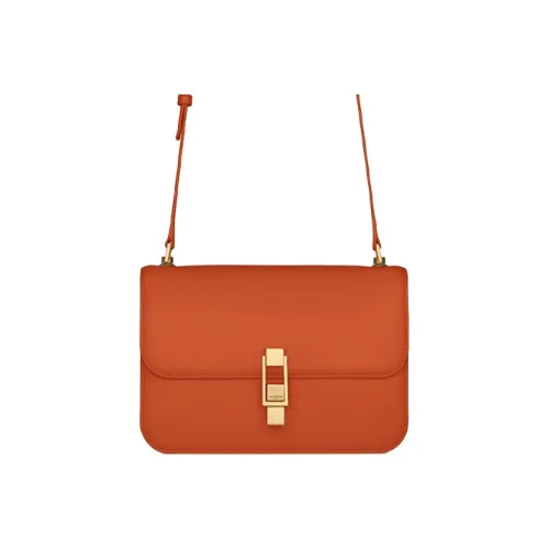 SAINT LAURENT Le Carre Кожа Сумка через плечо Женская Апельсин
