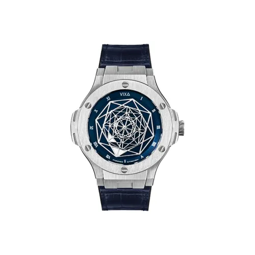 VIXA Da Vinci Collection Автоматический Механический Механизм Мужские Часы Часы 43 мм Синий Циферблат