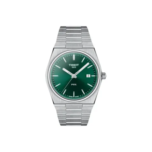 TISSOT Quartz Механизм Мужские Часы PRX Super Player Series 40 мм Зеленые