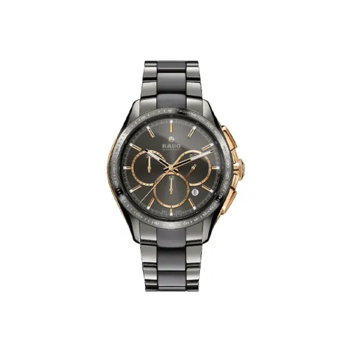 RADO Glam Slam Collection Автоматический Механический Часы Мужские 45 мм Серый Циферблат Керамика Титан Ремешок