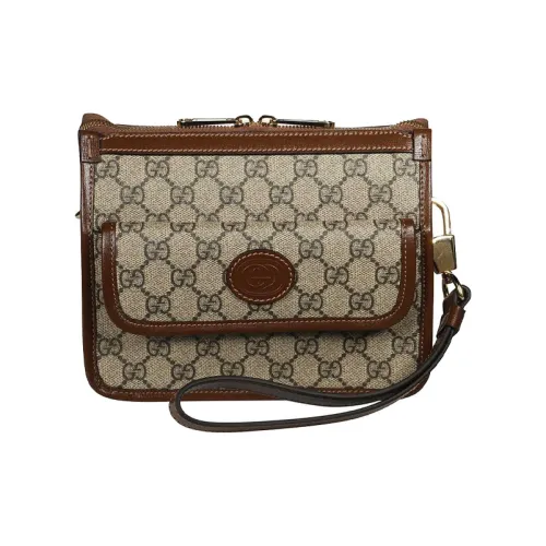 GUCCI Canvas с кожаными вставками курьерская сумка сумка через плечо унисекс