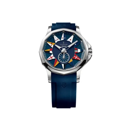 Corum Автоматический Механический Механизм Мужские Часы ADMIRAL Collection 42 мм Синий