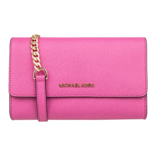 MICHAEL KORS Jet Set Travel Коровья кожа Сумка через плечо Женская Розовая