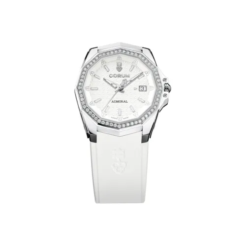 Corum Автоматический механический механизм Женские Часы ADMIRAL Collection 38 мм Белый