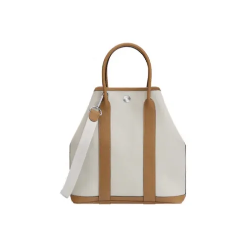 HERMES GARDEN FILE Холст с Negonda Телячья кожа Сумка Сумка через плечо Сумка через плечо Унисекс Бетонно-серый