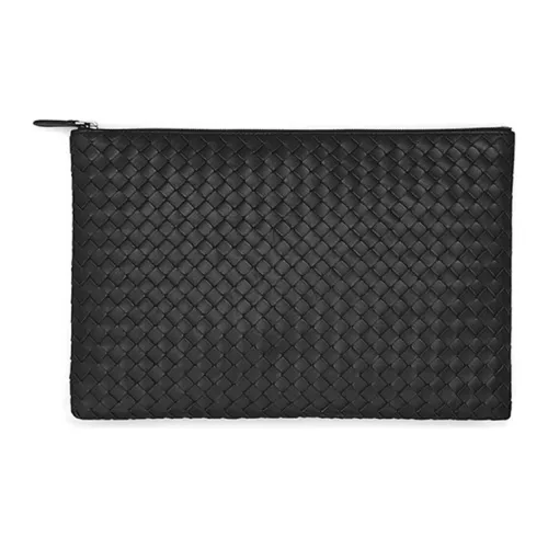 Bottega Veneta Sheepskin Envelope Clutch Large Men's Black Боттега Венета Шипкин Конверт Клатч Большой Мужской Черный