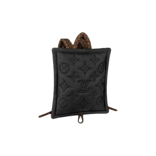 LOUIS VUITTON Pillow Econyl Переработанная ткань Рюкзак Унисекс Черный