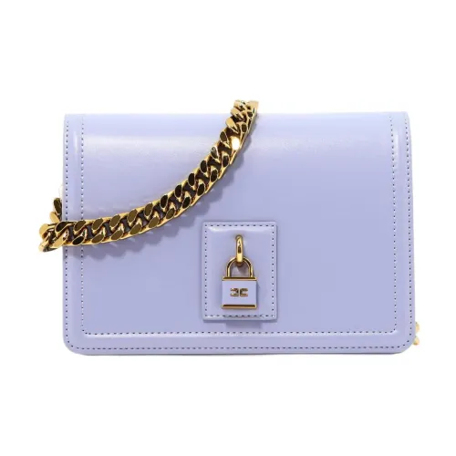 Elisabetta Franchi Кожа Сумка через плечо Женская Фиолетовая