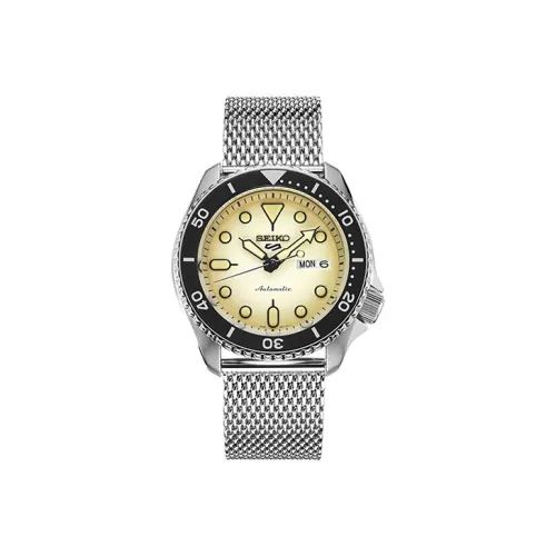 SEIKO Механический механизм Мужской часы SEIKO5 42,5мм*42,5мм*13,38мм Желтый