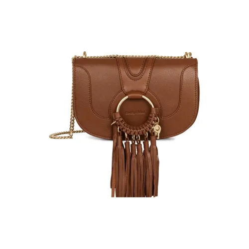 See By Chloe Small Grain Коровья кожа Сумка на плечо Женская Карамель