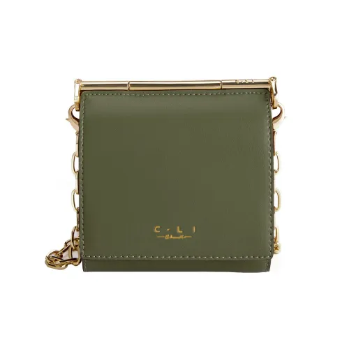 C.LI Через плечо Монета Кошелек Кошелек Женские Hinoki Чай Clay Brown