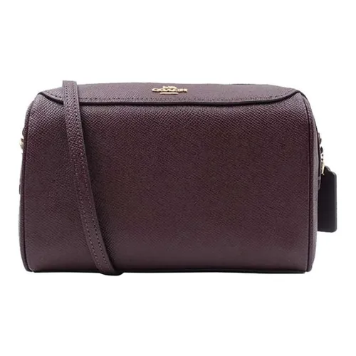 COACH Bennett Кожа Сумка через плечо Маленькая Женская Бордовая