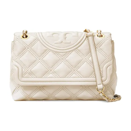 TORY BURCH Fleming Sheepskin Portable Crossbody Bag Shoulder Bag Large Women's White