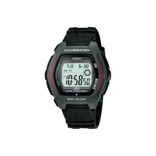 CASIO YOUTH Collection Блок Кварцевый механизм Смола Ремешок Часы Мужские Черный Циферблат HDD 600 1A