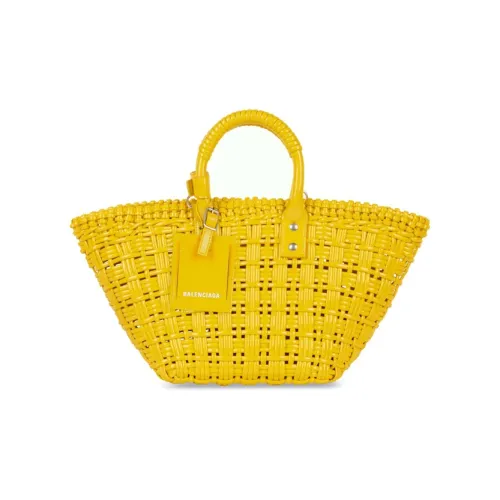 Balenciaga Поддельная Телячья Кожа Сумка Сумка через плечо Сумка через плечо Женская Желтая