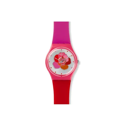SWATCH Artist Limited Edition Collection Кварцевый механизм Женские часы 39,2 мм Розовый циферблат