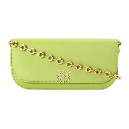 LOEWE Goya Сумка из коровьей кожи с цепочкой сумка через плечо женская зеленая