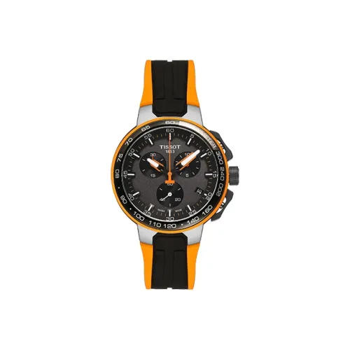 TISSOT Quartz Механизм Мужские часы Race Collection 44,5 мм Кофейный
