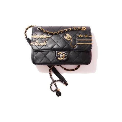 CHANEL 22c Early Spring Sheepskin Сумка через плечо Женская Черная