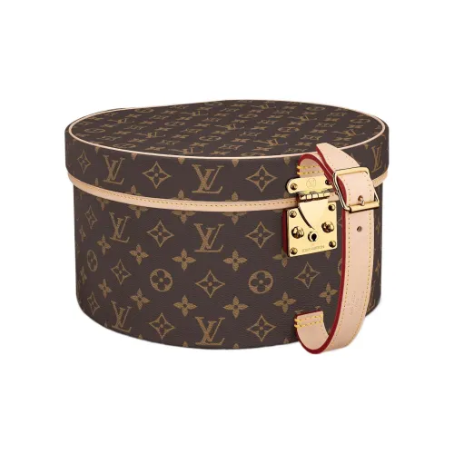 LOUIS VUITTON Холщовая кожа Шапки Кепки Коробка Держатель удостоверения Твердый Чехол Дорожные органайзеры Женские