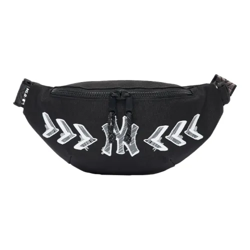 Mlb Base Logo Нейлоновая ткань Бананка Стандартная Унисекс Черный