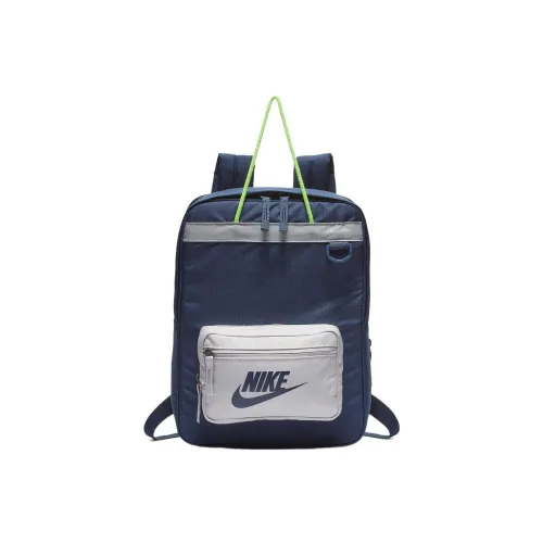 nike Tanjun Полиэстер Рюкзак Стандартный Мужской Темно-синий Серый