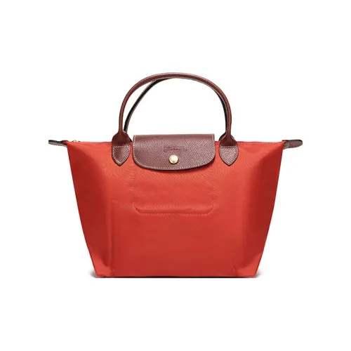 LONGCHAMP Le Pliage Ткань с коровьей кожей Сумка Стандартная Женская Апельсин