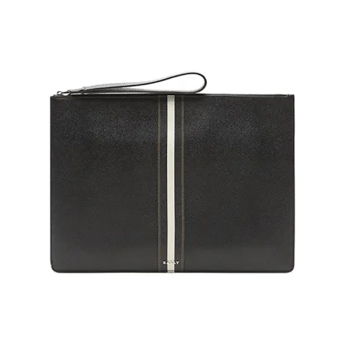 BALLY Кожа Клатч Монетница Кошелек Мужской Черный