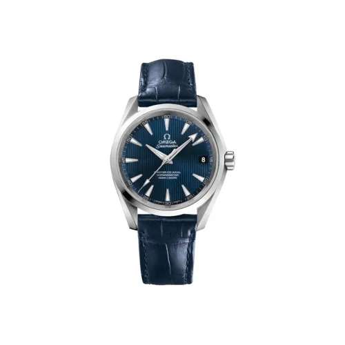 OMEGA Автоматический Механический Часы Мужские AQUA TERRA 150 метров, 38,5 мм, Синий