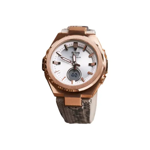 CASIO Малыш G Коллекция Кварцевый механизм Смольный ремешок Часы Женские Серебристый циферблат