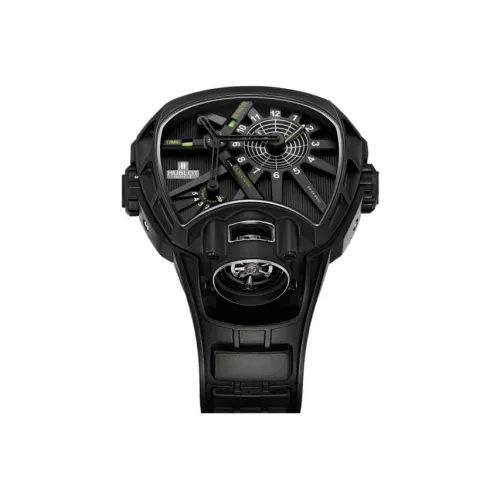 HUBLOT Masterpiece Механизм с ручным заводом Мужские часы Часы 40,2*40,1 мм Черный циферблат Титан Корпус часов