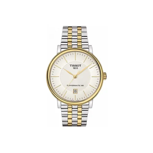 Tissot Carson Elite Series Автоматический Механический Часы Мужские 40 мм Серебристый Циферблат