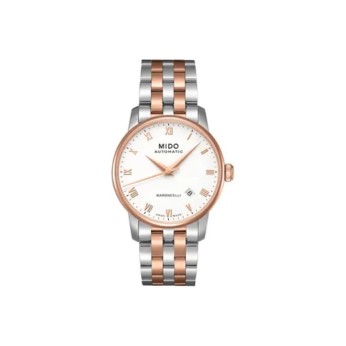 MIDO Baroncelli Belloncelli Collection Автоматический Механический Механизм Мужские Часы Часы 38 мм Золотой Циферблат