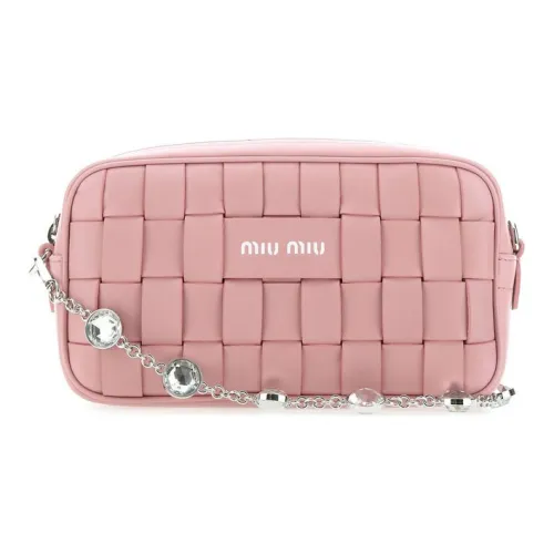 MIU MIU Напповая кожа сумка через плечо женская розовая