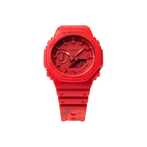 CASIO G Shock Farmhouse Дуб QQ20 Кварцевый механизм Часы Мужские Красный Циферблат