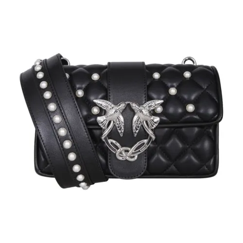 PINKO Love Series Кожа Сумка Сумка через плечо Сумка через плечо Мини Женская Черная