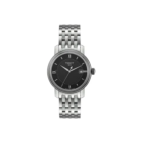 TISSOT Harbor Series Кварцевый механизм Мужские часы Циферблат 40 мм Черный корпус Нержавеющая сталь Ремешок из нержавеющей стали