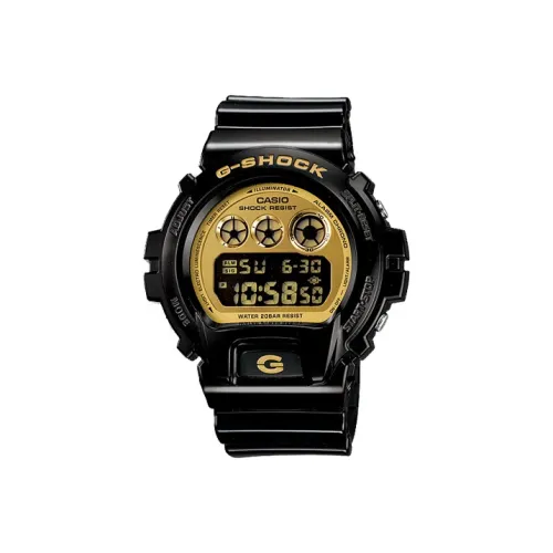 CASIO Collection Кварцевый механизм Часы Мужские Золотой Циферблат DW 6900CB 1A