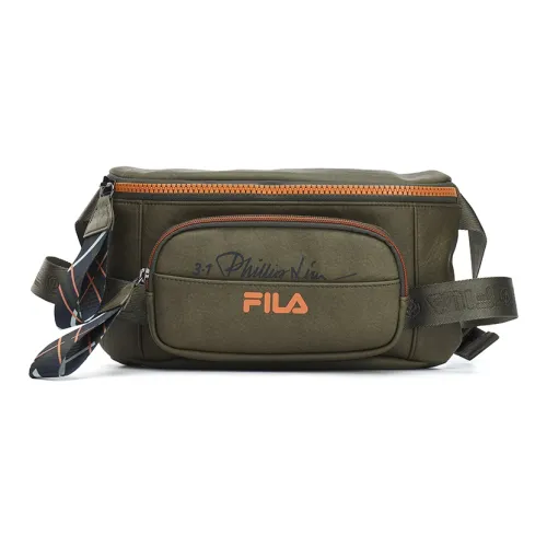 FILA 3,1PHILLIP LIM Коллаборация ПУ (полиуретан) Бананка Унисекс Rotten Лист Коричневый