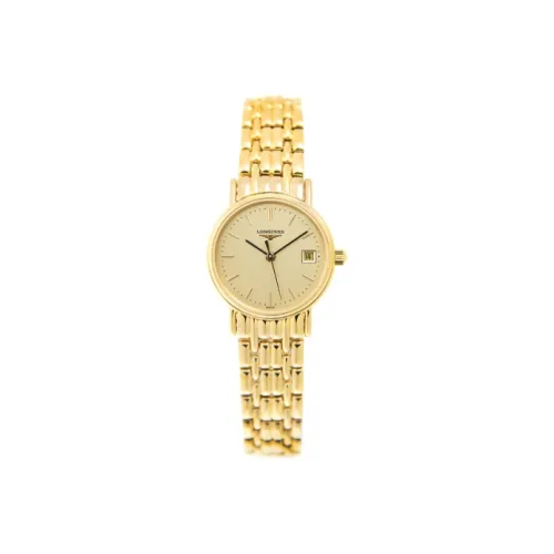 Longines Quartz Movement Женские Часы Lvya Collection 23,5 мм Золотые