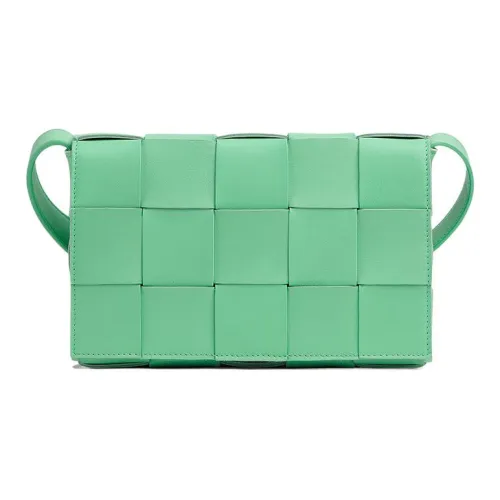 Bottega Veneta Cassette Овчина Тофу Сумка Ручная Сумка через плечо Сумка через плечо Женская Aqua Весенний Зеленый